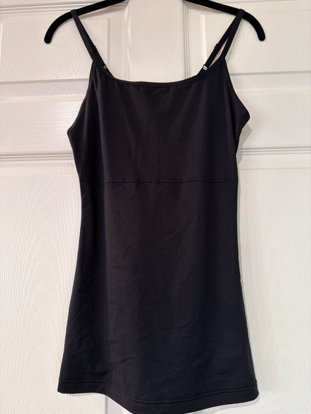 Maidenform Women’s Black Adjustable Strap Full Slip Dress 8/XL Made In China